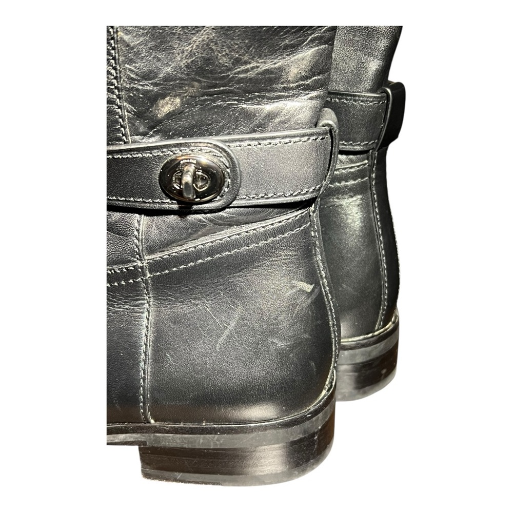 Coach Woman’s Eva Skinny Calf Leather Boot - Equestrian Size 10 - Picture 7 of 13